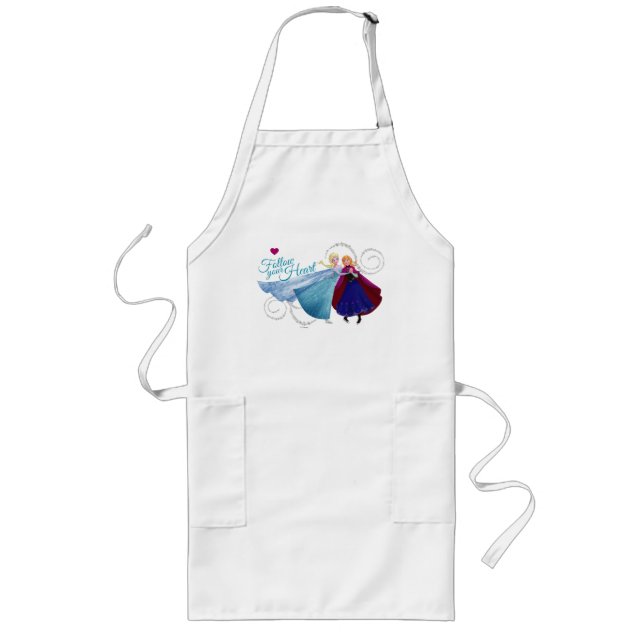 Tablier Long Anna et Elsa | Amour familial (Devant)