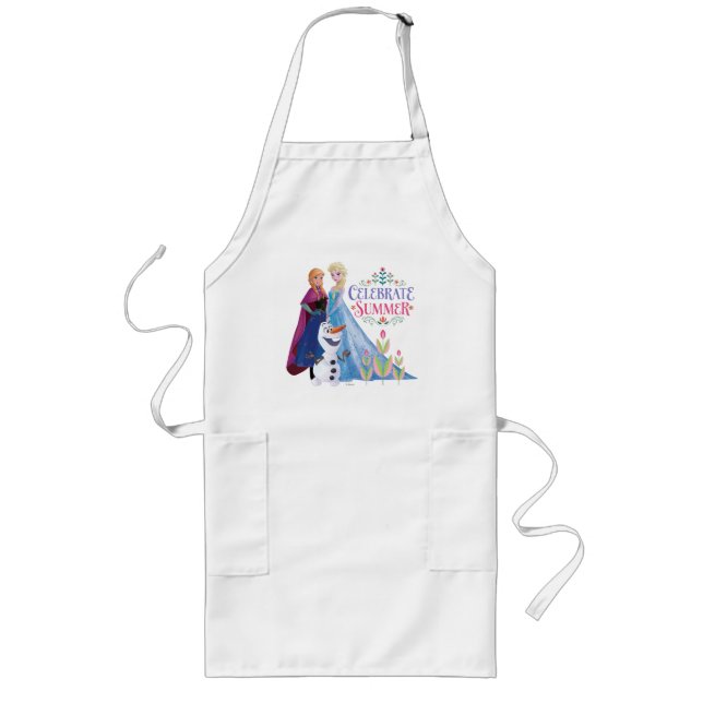 Tablier Long Anna et Elsa | Célébrer l'été (Devant)