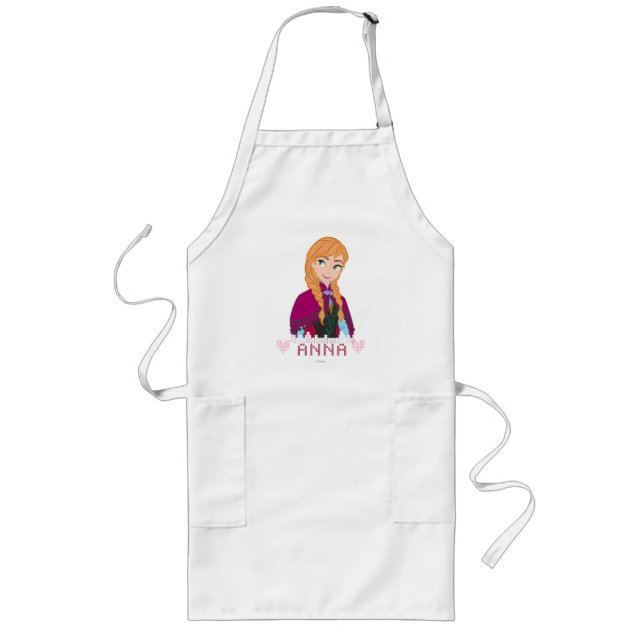 Tablier Long Anna | Portrait avec nom (Devant)
