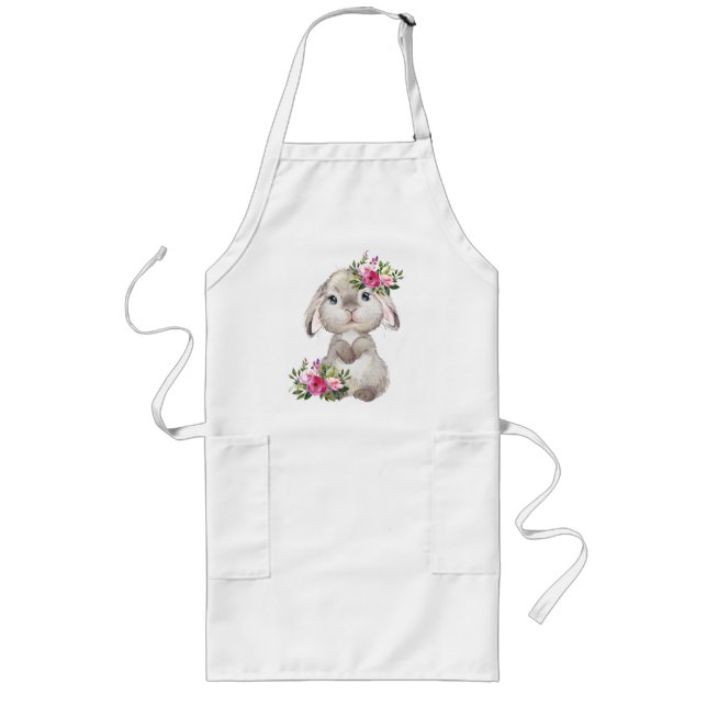 Tablier Long Apron avec lapin (Devant)