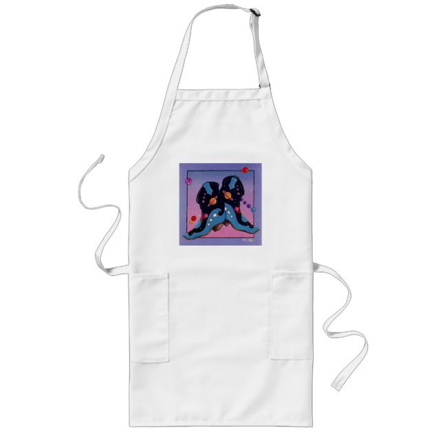Tablier Long Apron - Bottes de cowboy de minuit (Devant)