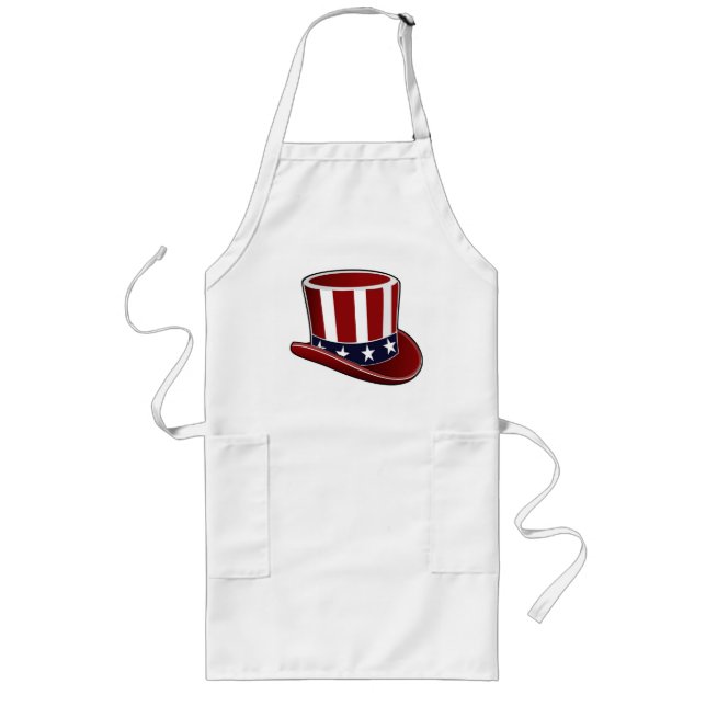 Tablier Long Apron Casquette de l'oncle Sam (Devant)