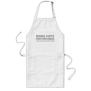 Tablier Long Apron Cuisine Chef livre café café café tasse