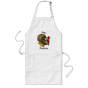 Tablier Long Apron d'action de grâces Gobbler
