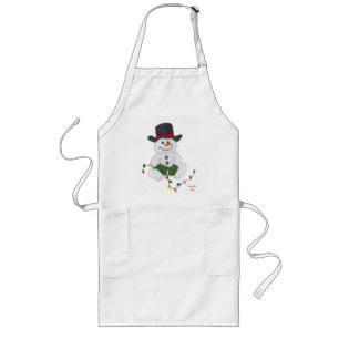 Tablier Long Apron de Snowman (assis)