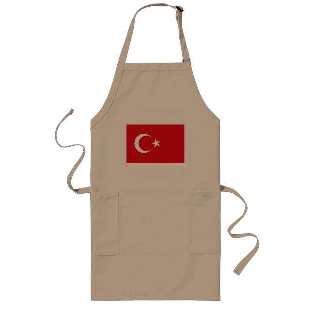 Tablier Long Apron du Drapeau turc (Devant)
