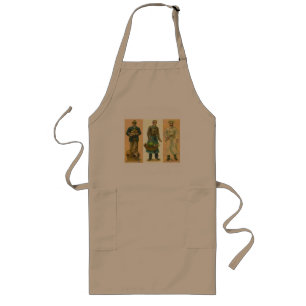 Tablier Long Apron Vintage Baker Grocer Cook