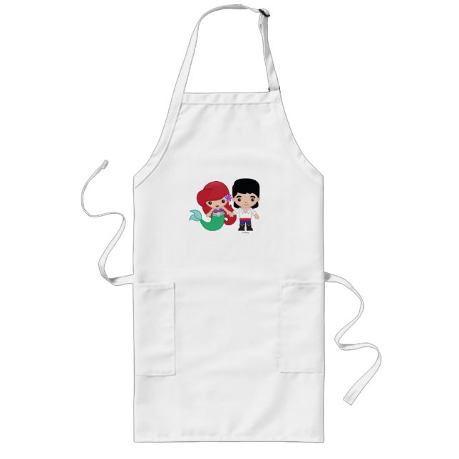 Tablier Long Ariel et le prince Eric Emoji (Devant)