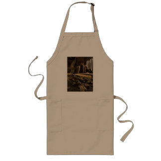 Tablier Long Atelier de charpentiers occupé Apron