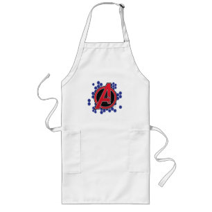 Tablier Long Avengers Logo des Avengers rouges haute technolo