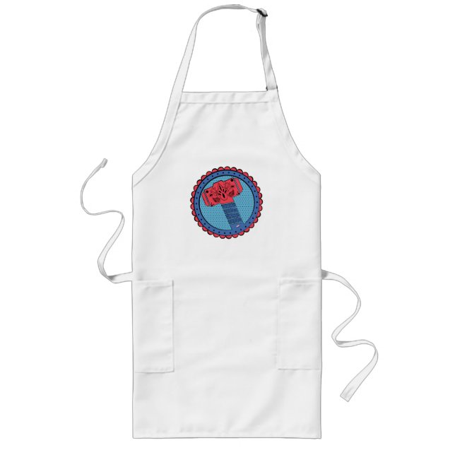 Tablier Long Avengers | Paisley Thor Logo Marteau (Devant)