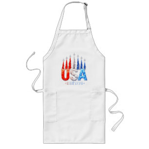 Tablier Long Avions de chasse du 4 juillet Usa Patriotique