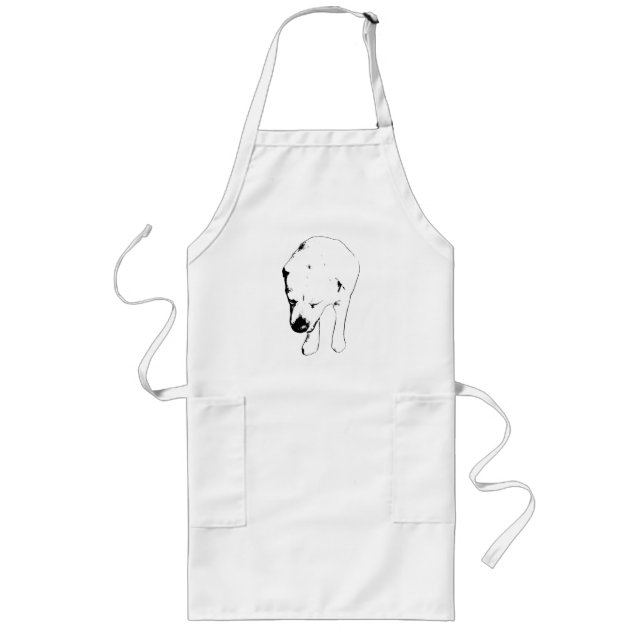 Tablier Long Baker’s Buddy, Smiling Labrador Spirit (Devant)