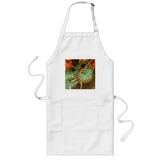 Tablier Long Ballerina Dance Green Dancer Edger Degas Peinture (Devant)