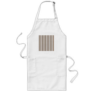 Tablier Long Bandes de bonbons de couleur et blanc