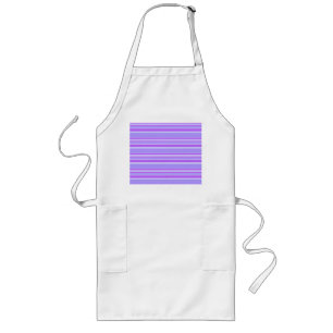 Tablier Long Bandes violettes
