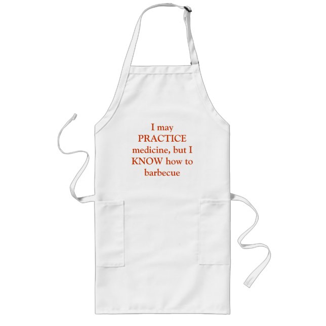 Tablier Long Barbecue Apron de docteur (Devant)