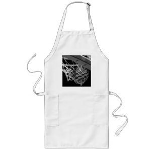 Tablier Long Basket-ball noir et blanc