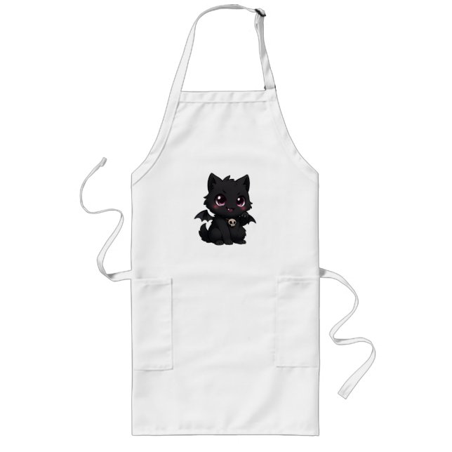Tablier Long - "Bat Cat Blaze" (Devant)