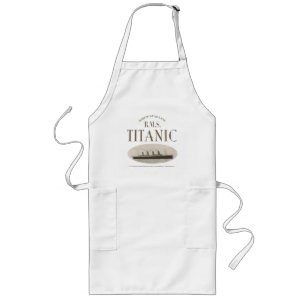 Tablier Long Bateau fantôme Titanic Séphia/White Apron
