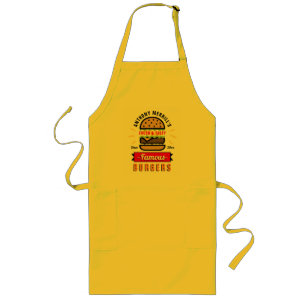 Tablier Long BBQ Burger Espace personnalisé