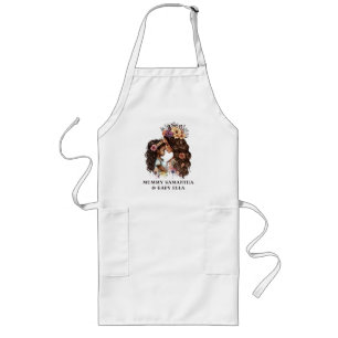 Tablier Long Belle mère et fille noire (4)