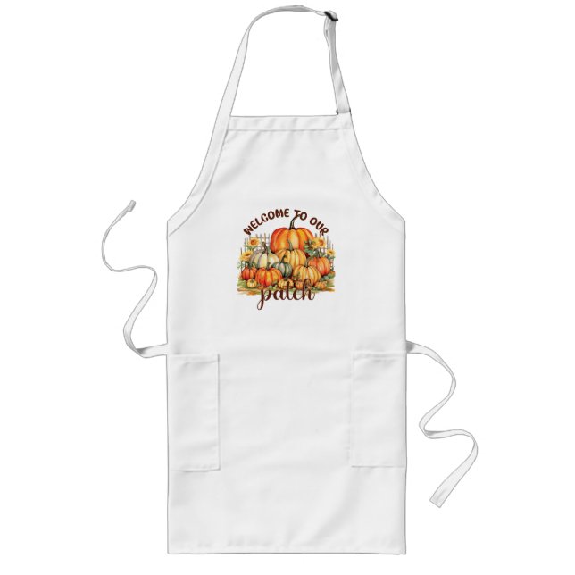 Tablier Long Bienvenue dans notre Patch - Cosy Citrouille Patch (Devant)