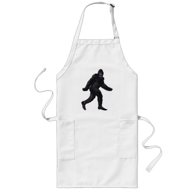 Tablier Long Bigfoot Sasquatch Yetti (Devant)