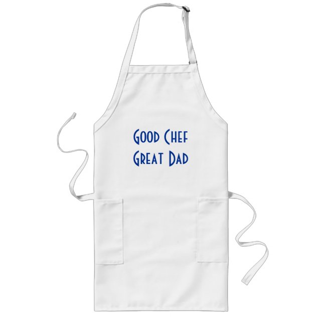 Tablier Long "Bon chef. Grand papa. " (Devant)