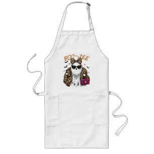Tablier Long Boo-JEE Fantôme Léopard Coquette Halloween