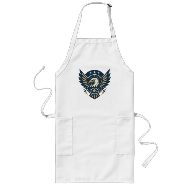 Tablier Long Bouclier de l'aigle des États-Unis — Crête du drap (Devant)