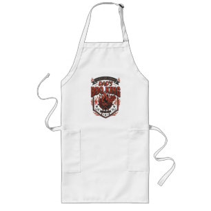 Tablier Long Cadeau de la fête des pères BBQ roi Papa maître du