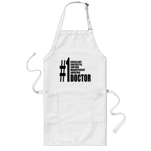 Tablier Long Cadeaux de médecins anniversaires : Docteur du (Devant)