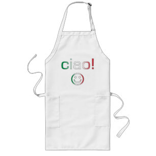 Tablier Long Cadeaux italiens : Visage bonjour/Ciao