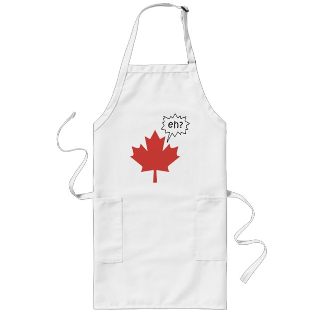 Tablier Long Canadien drôle (Devant)