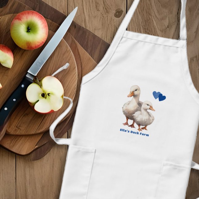 Tablier Long Canards Farm Kitchen Bib Apron (Créateur téléchargé)