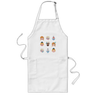 Tablier Long Caractères Emoji congelés