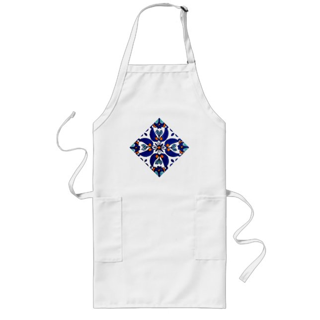 Tablier Long Carrelage Talavera Mexicaine No 1 (Devant)