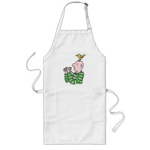 Tablier Long Cartoon Oiseau Watcher & Bird