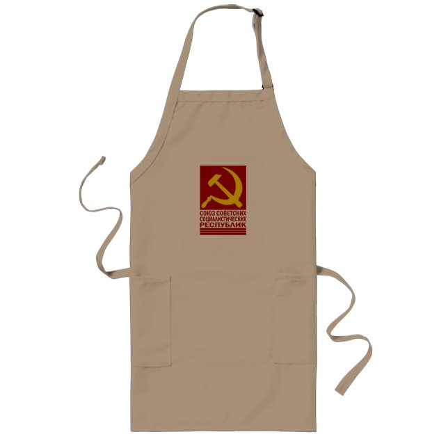 Tablier Long CCCP avec marteau et faucille (Devant)