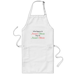 Tablier Long Ce qui se produit des séjours de Chambre de Nonna