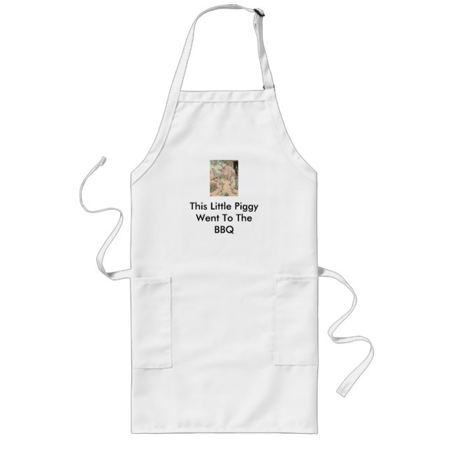 Tablier Long Cette Petite Piggy Est Allée Au BBQ (Devant)