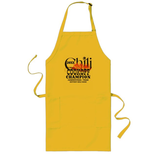 Tablier Long Champion Rustic Chili Cook Off Team (Devant)