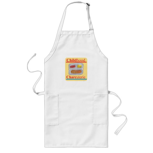 Tablier Long Charcuterie pour enfants Drôle déjeuner Toon (Devant)