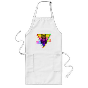 Tablier Long Chat Rétro Mignon
