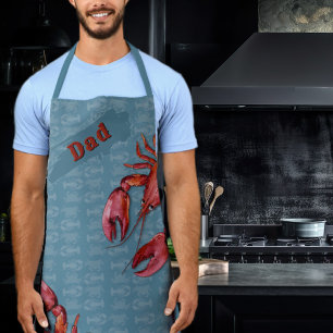 Tablier long Chef Guy aux homards rampants