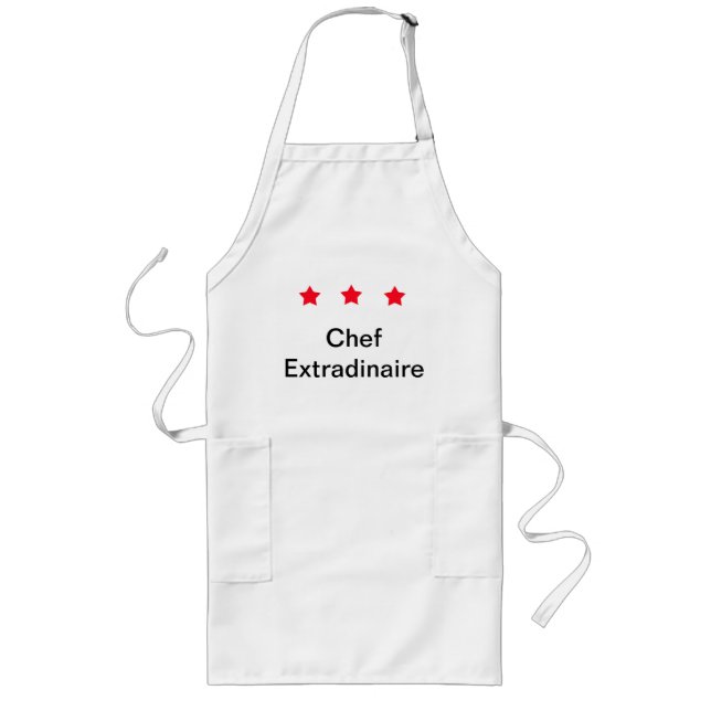 Tablier Long chef trois-étoiles (Devant)