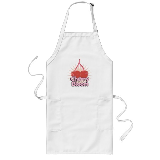 Tablier Long Cherry Bloom Long Apron (Devant)