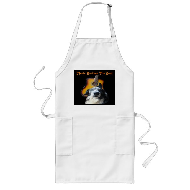 Tablier Long Chien de guitare d'Apron (Devant)