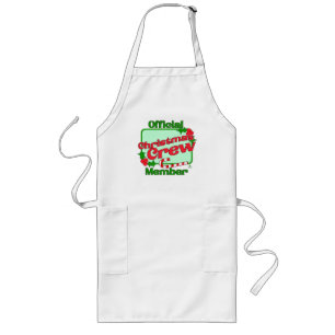 Tablier Long Christmas Crew Membre Fun Family Motto